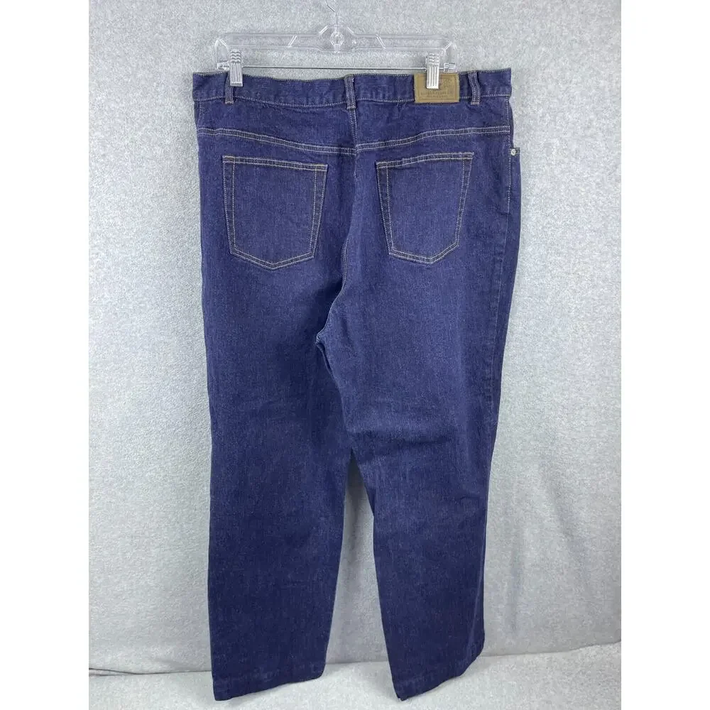 Lauren Ralph Lauren Jeans Womens 16 Measures 37x29 Blue‎ Classic Straight